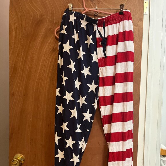 Men's American Flag Lounge Pants NWT by Under Disguise Size S - Picture 1 of 2